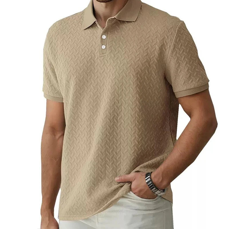 Mens Shirt Summer Short Sleeve Male Streetwear Man Tops Solid Color Poloshirt Brand Breathable Male Shirts Men