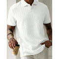 Mens Shirt Summer Short Sleeve Male Streetwear Man Tops Solid Color Poloshirt Brand Breathable Male Shirts Men