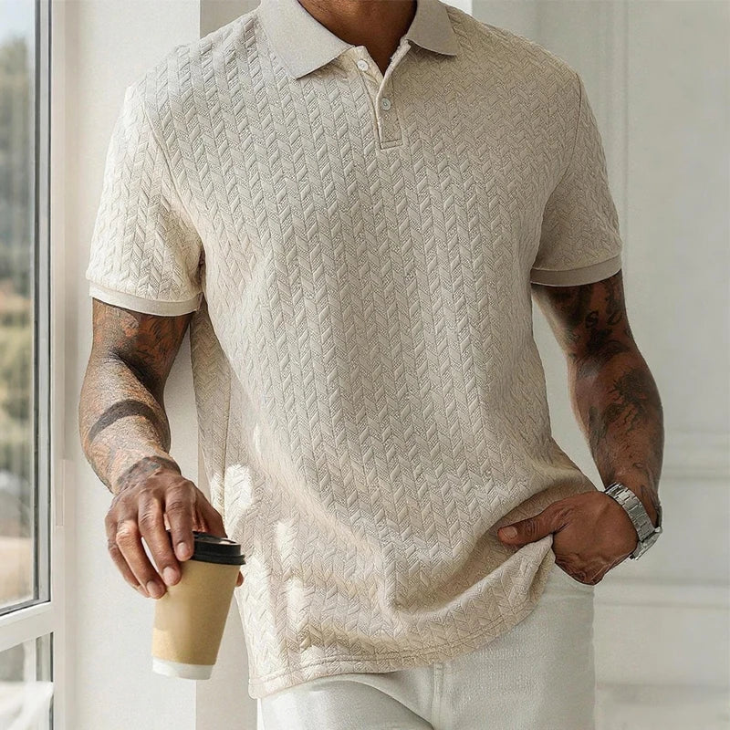 Mens Shirt Summer Short Sleeve Male Streetwear Man Tops Solid Color Poloshirt Brand Breathable Male Shirts Men