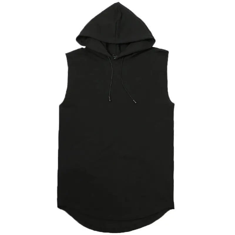 Solid Color 2025 Brand New Men's Tank Tops Vest Sleeveless Tees For Male Hooded Man Vests Tops Hip Hop Men Tank Top T shirt